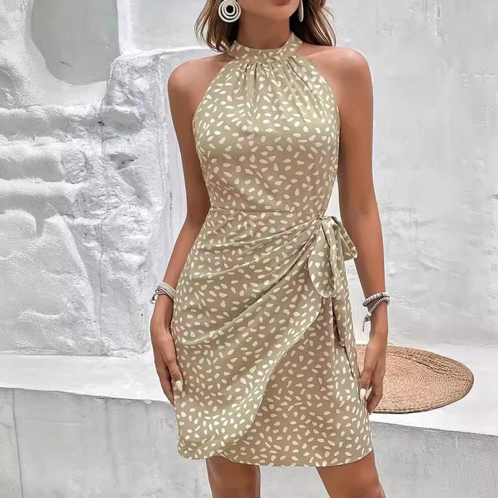 Vestido Halter Envolvente para Mujer de Verano (5)