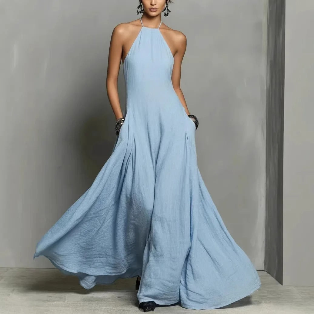 Vestido Halter Maxi en 1