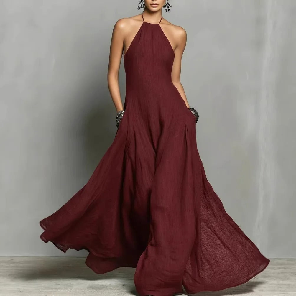 Vestido Halter Maxi en 3