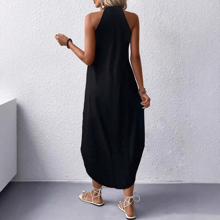 Vestido Halter Maxi Cómodo para Mujer (2)