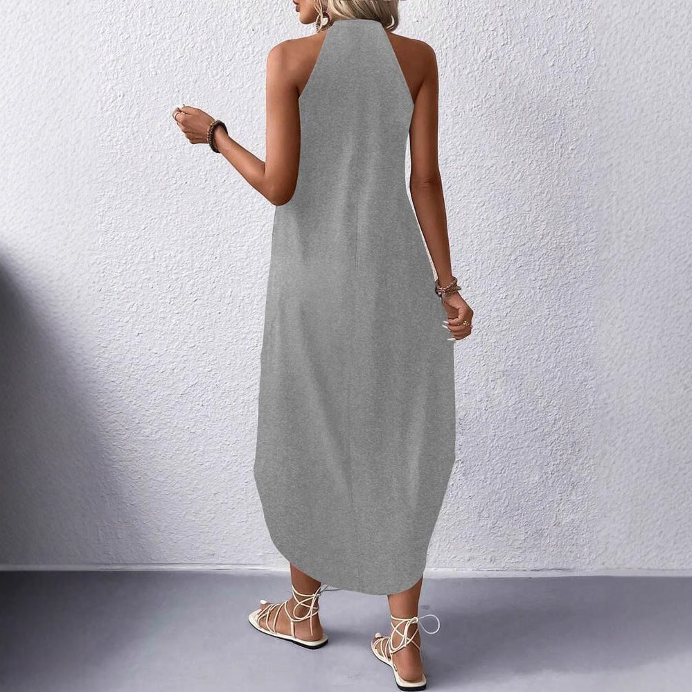 Vestido Halter Maxi Cómodo para Mujer (3)