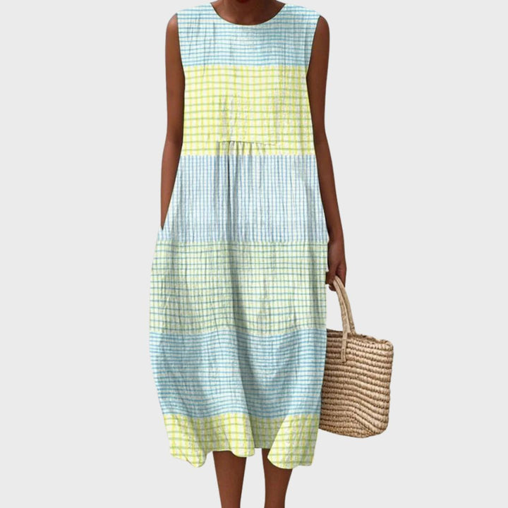 Vestido ligero de verano a la rodilla en Mehrfarben 1