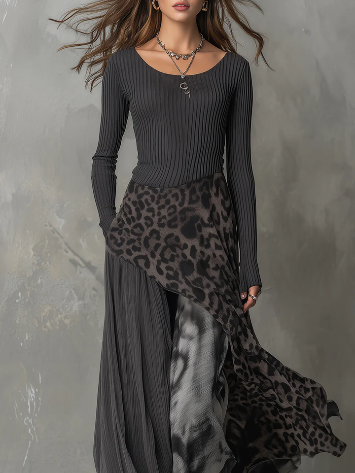 Vestido Maxi Boho Estampado para Otoño (3)
