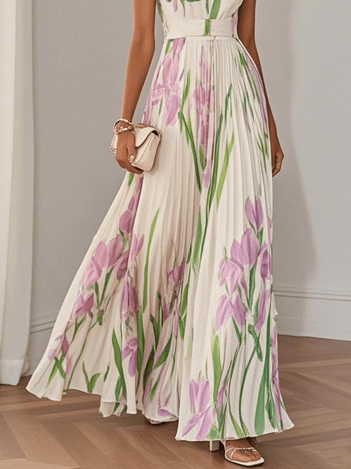 Vestido Maxi Chifón para Invitada de Boda Verano (2)