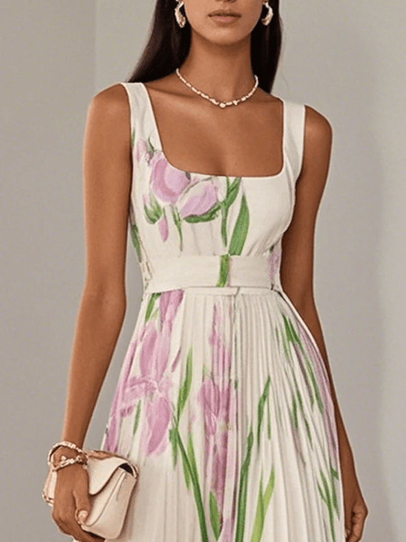 Vestido Maxi Chifón para Invitada de Boda Verano (3)