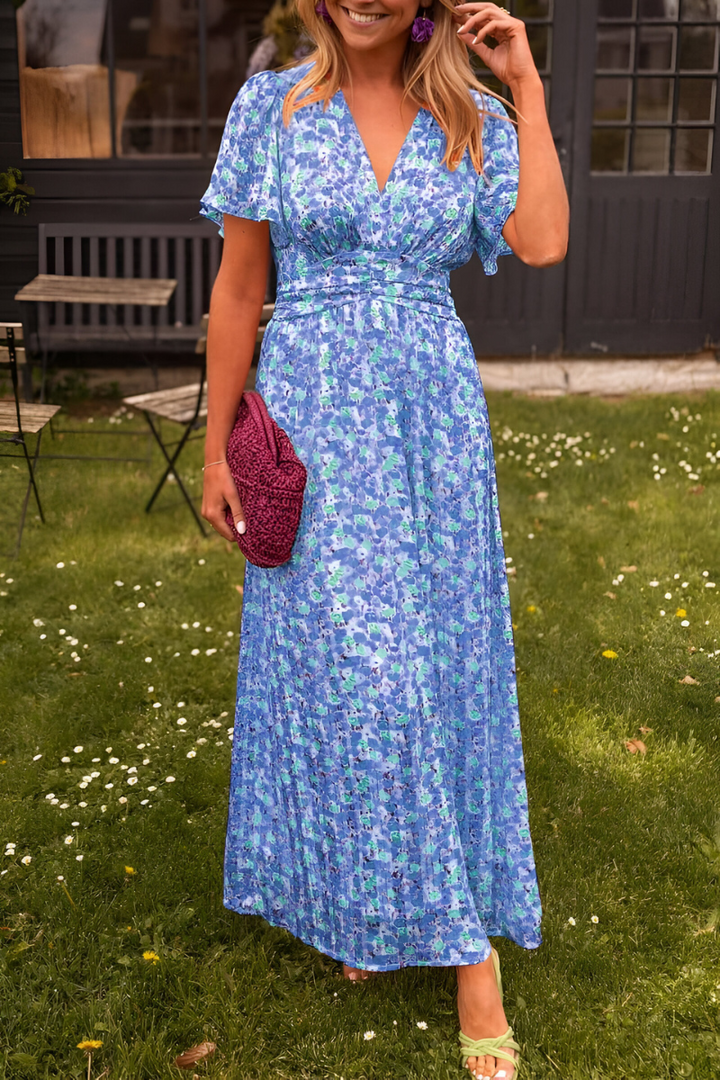 Vestido Maxi de Verano para Mujer en Azul