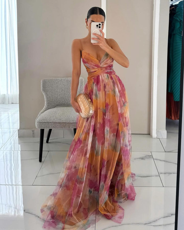 Vestido Maxi Floral de Invitada para Bodas de Verano