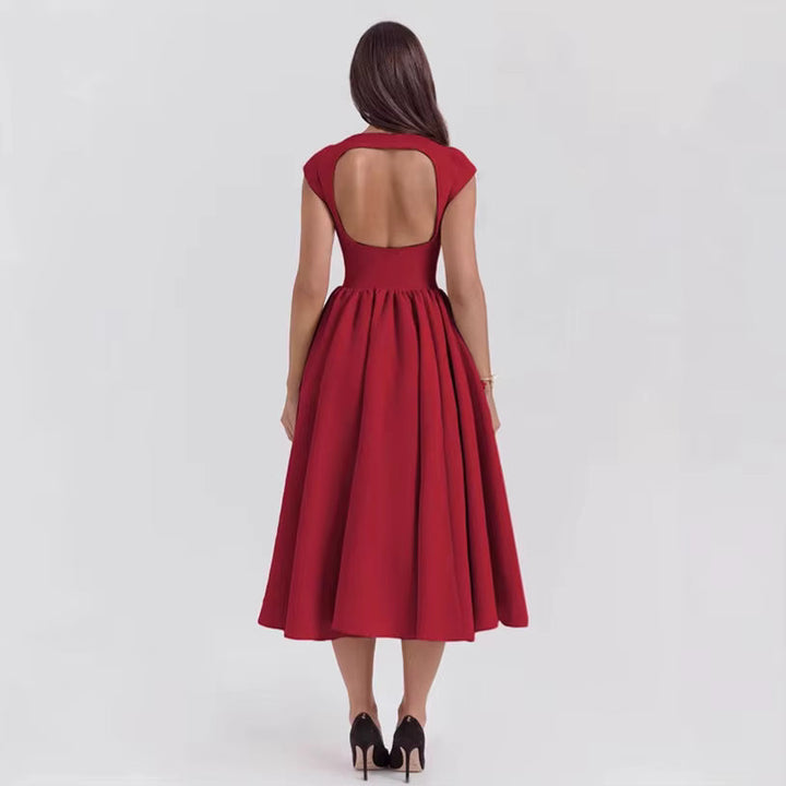 Vestido Midi Estructurado para Invitada de Boda (7)