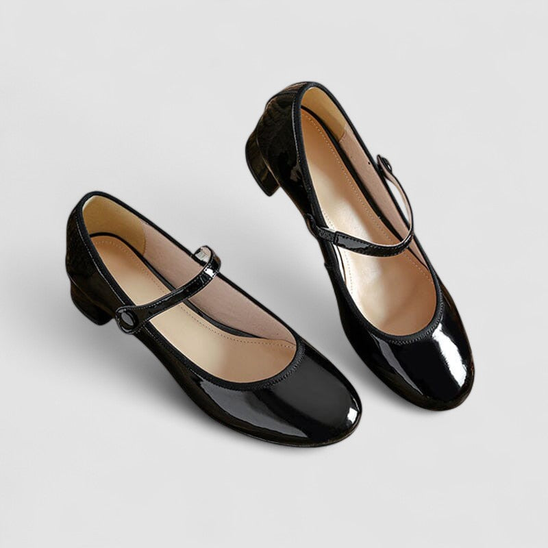 Zapatos Mary Jane Ortopédicos Elegantes en Negro 2