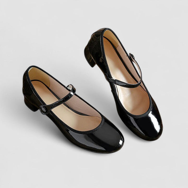 Zapatos Mary Jane Ortopédicos Elegantes en Negro 2